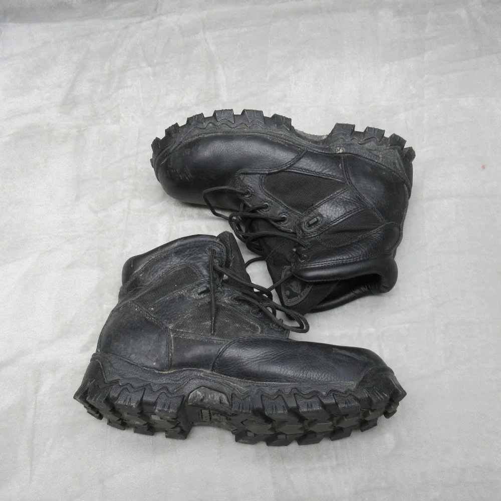 Rocky Mens 9M Boots‎ Black Leather Waterproof R6004 6